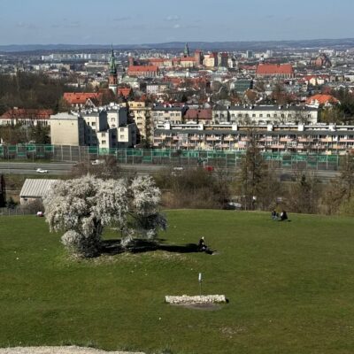 Widok z Kopca Krakusa, ukryty punkt widokowy Kraków
